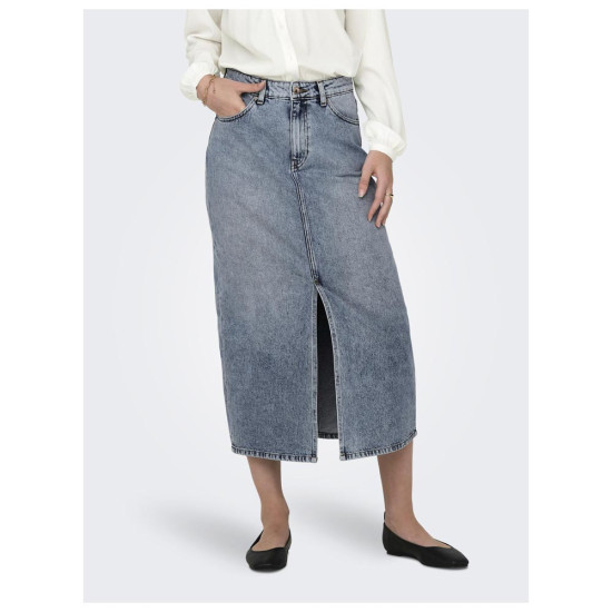 Only Γυναικεία φούστα Midi Denim Skirt Only Γυναικεία φούστα Midi Denim Skirt